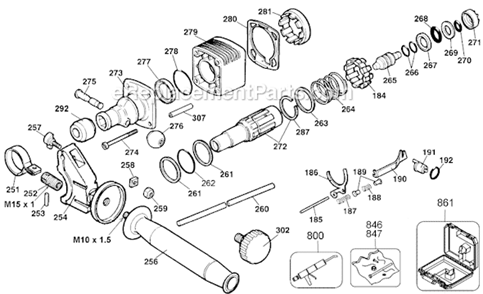 Part Location Diagram of 326688-00 DeWALT Washer